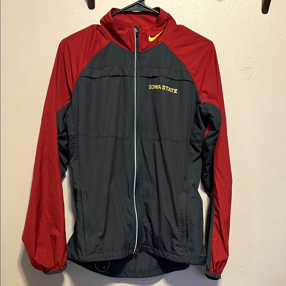 Nike Iowa State Windbreaker Track Double Zip Jacket Size Medium